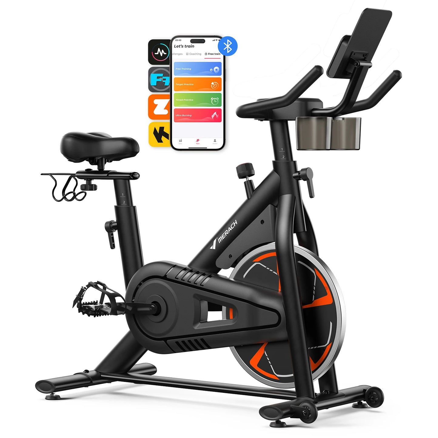 MERACH S36 Magnetic Exercise Bike For Home 330lbs Capacity