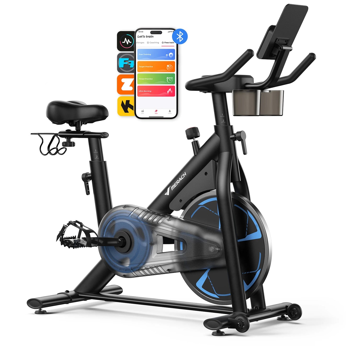 MERACH S36 Magnetic Exercise Bike For Home 330lbs Capacity