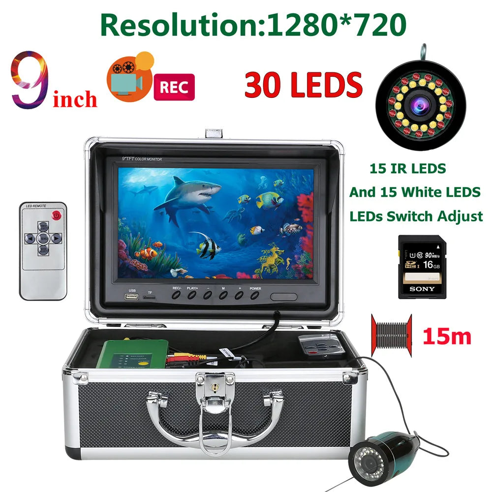 MAOTEWANG 1080P HD Underwater Fishing Camera With LEDs And IR Lights