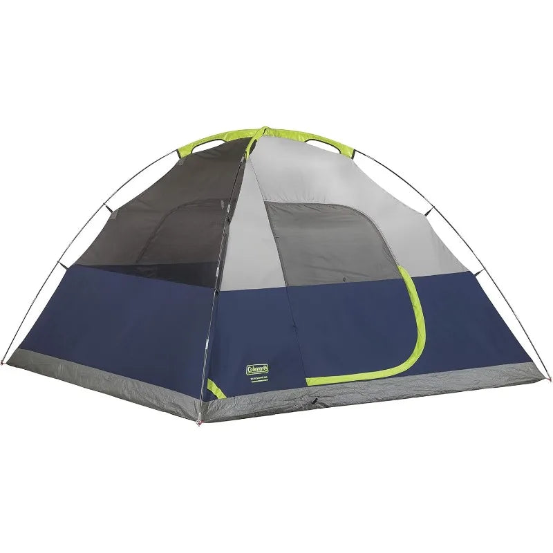 Coleman Sundome 6 Person Tent With Rainfly Quick Setup