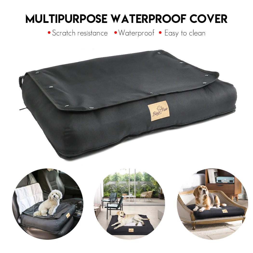 Waterproof Dog Car Seat Bed With Pad Cover 3 Flexible Sizes