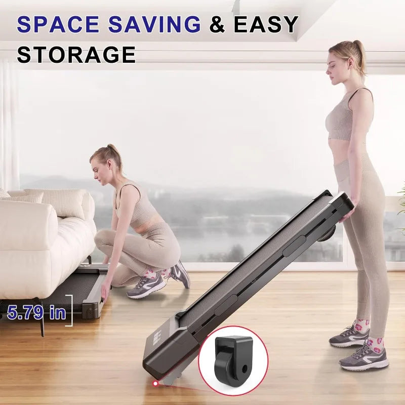 Walking Pad with Auto Incline 3 in 1 Portable Treadmill Remote Control LED Display Walking Jogging Machine 300 Lbs Capacity