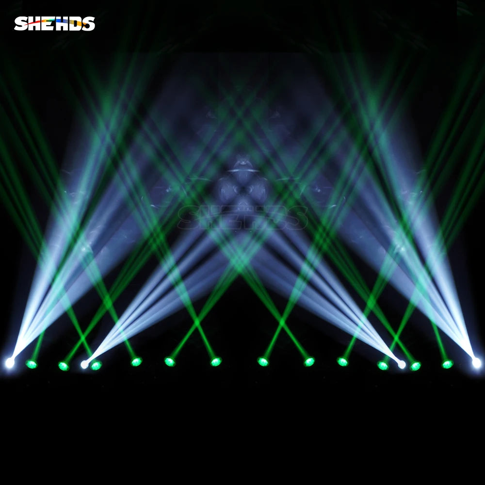 SHEHDS 2-Pack Mini 230W 7R Beam Moving Head Lights