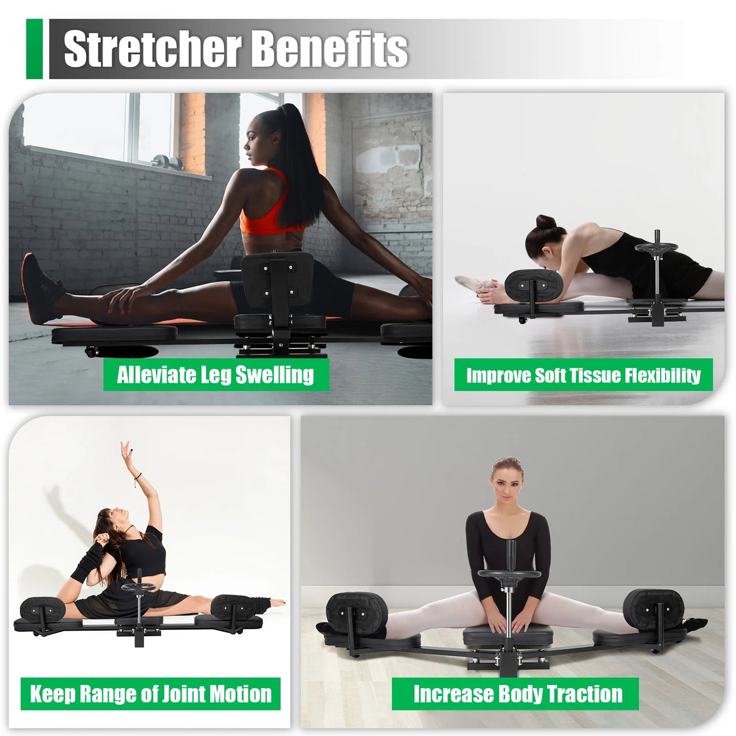 Three Bar Leg Stretcher For Gymnastics And Flexibility