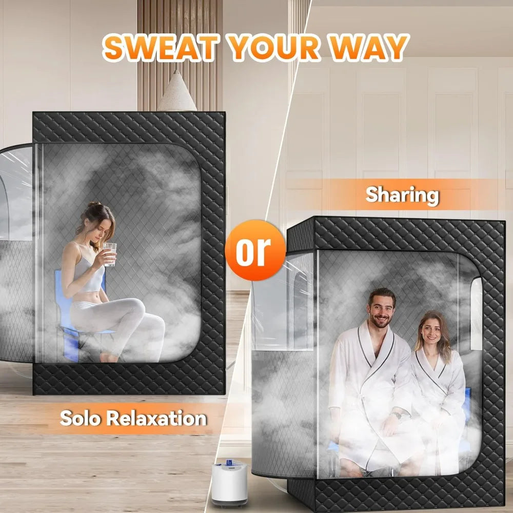 Portable Steam Sauna for Home Spa Two-Person