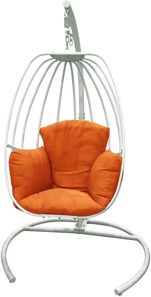 Outdoor Hanging Egg Chair With Stand All Weather Wicker