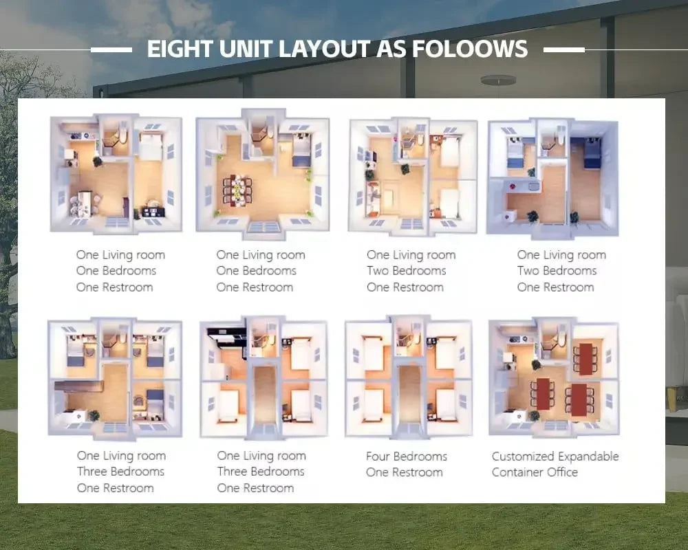 Expandable Prefab Tiny Home Portable Container House For Off Grid Living