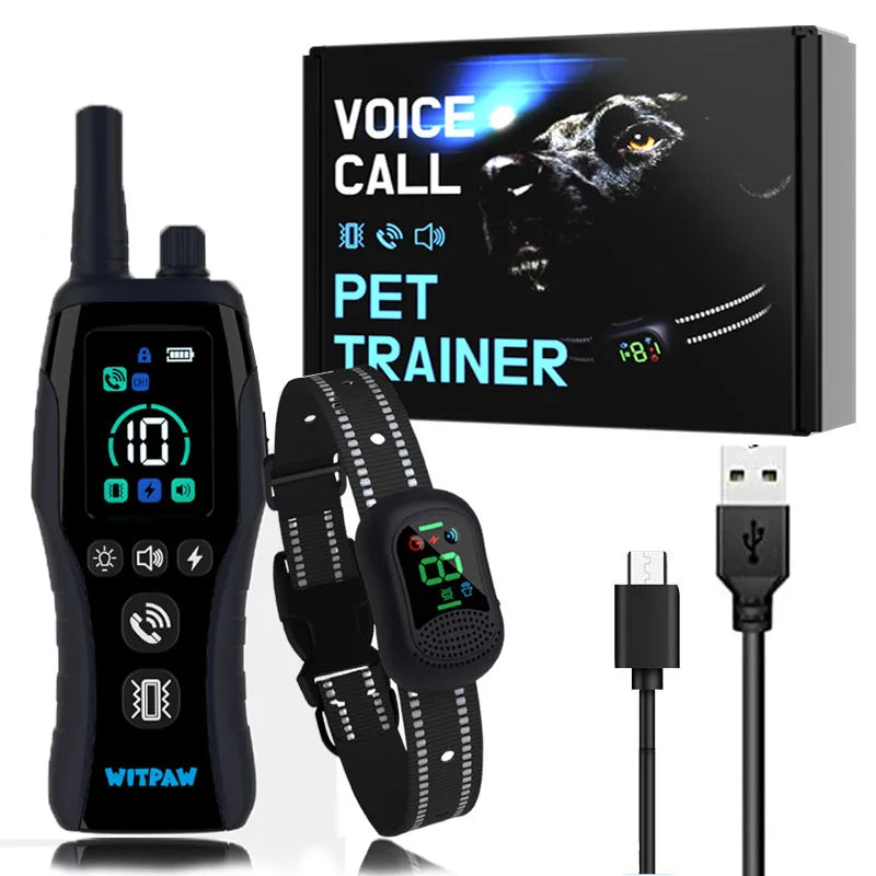 Dog Shock Collar 6500FT Training Collar Four Training Modes IPX7 Waterproof E Collar for Small Medium Large Dogs