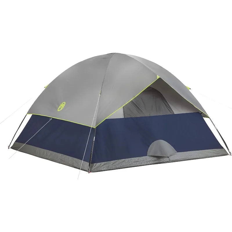 Coleman Sundome 6 Person Tent With Rainfly Quick Setup