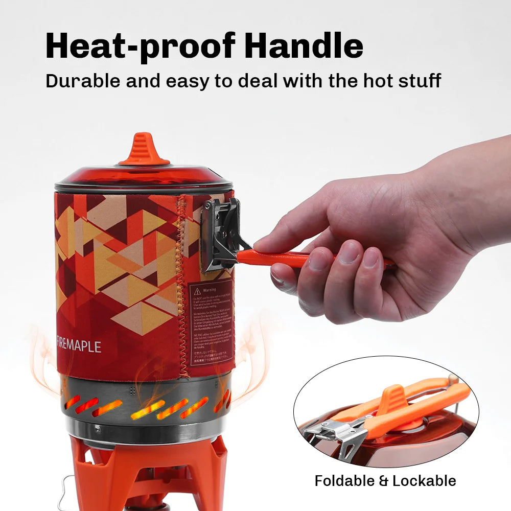 Fire-Maple X2 Outdoor Gas Stove Burner With Heat Exchanger Pot