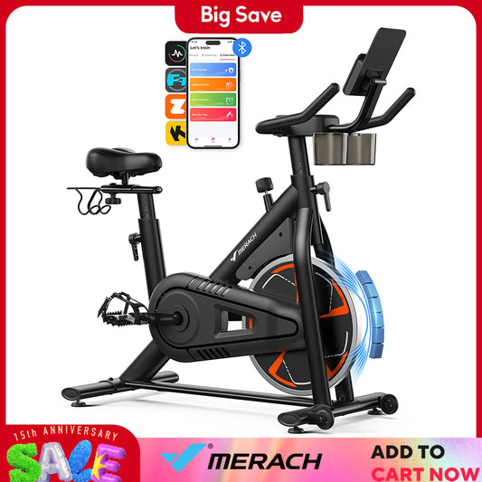 MERACH S36 Magnetic Exercise Bike For Home 330lbs Capacity