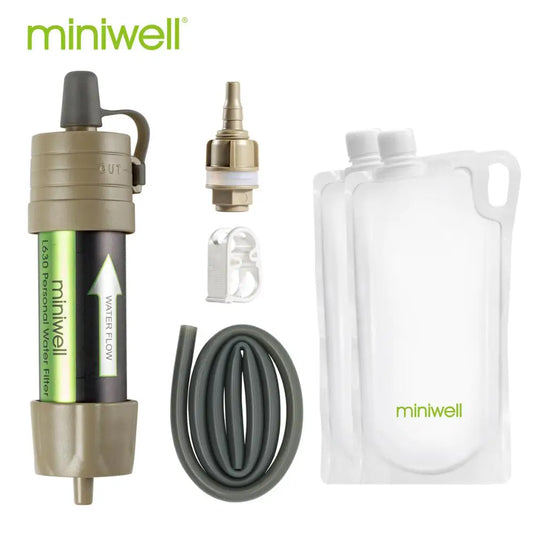 Miniwell L630 Portable Water Filter Survival Kit With Bag