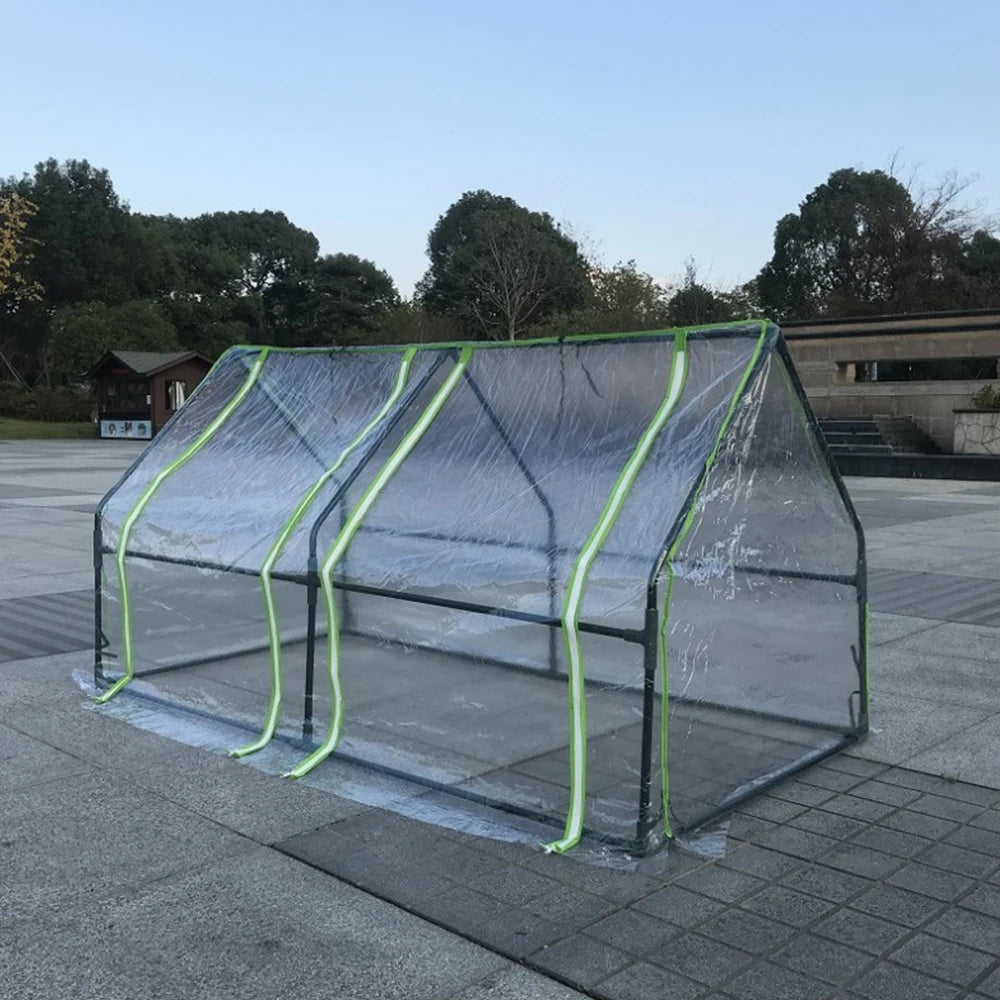 180x90x90cm Greenhouse with PVC Transparent Plant Cover and Frame for Indoor Outdoor Gardens Vegetable Plant Seeds Growing
