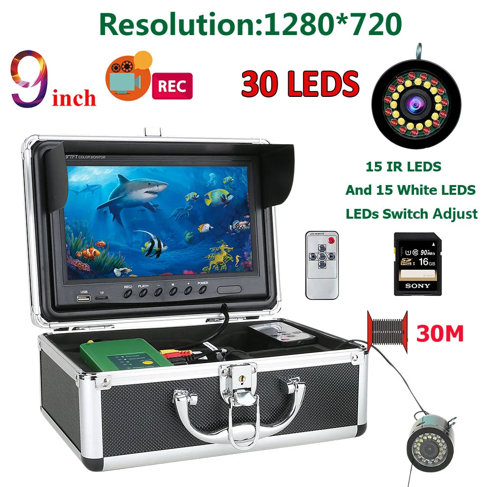 MAOTEWANG 1080P HD Underwater Fishing Camera With LEDs And IR Lights