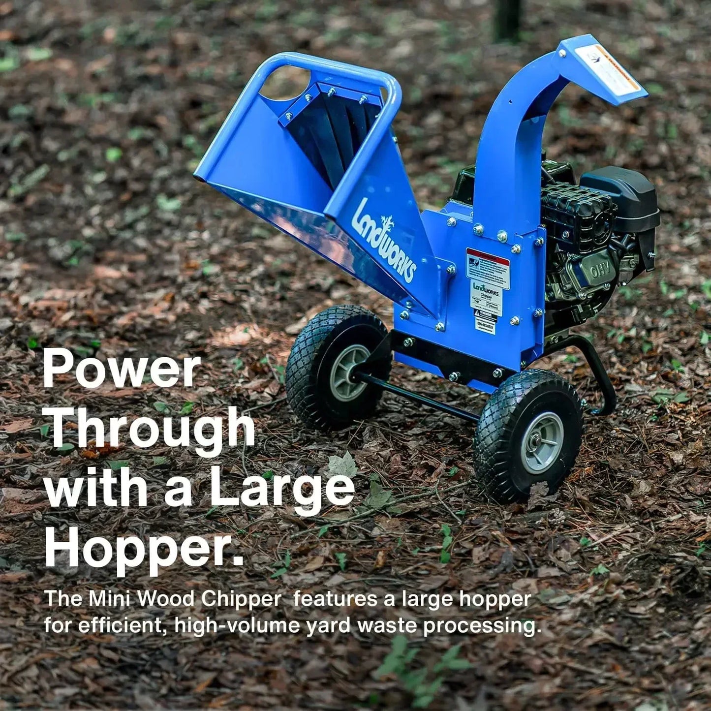 Mini Wood Chipper Shredder Mulcher 7HP Heavy Duty Garden Use