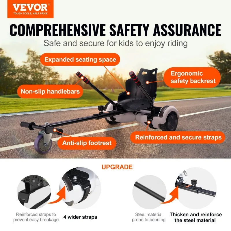 Air cushion board seat accessories air cushion board compatible with grip control adjustable frame length go kart accessories