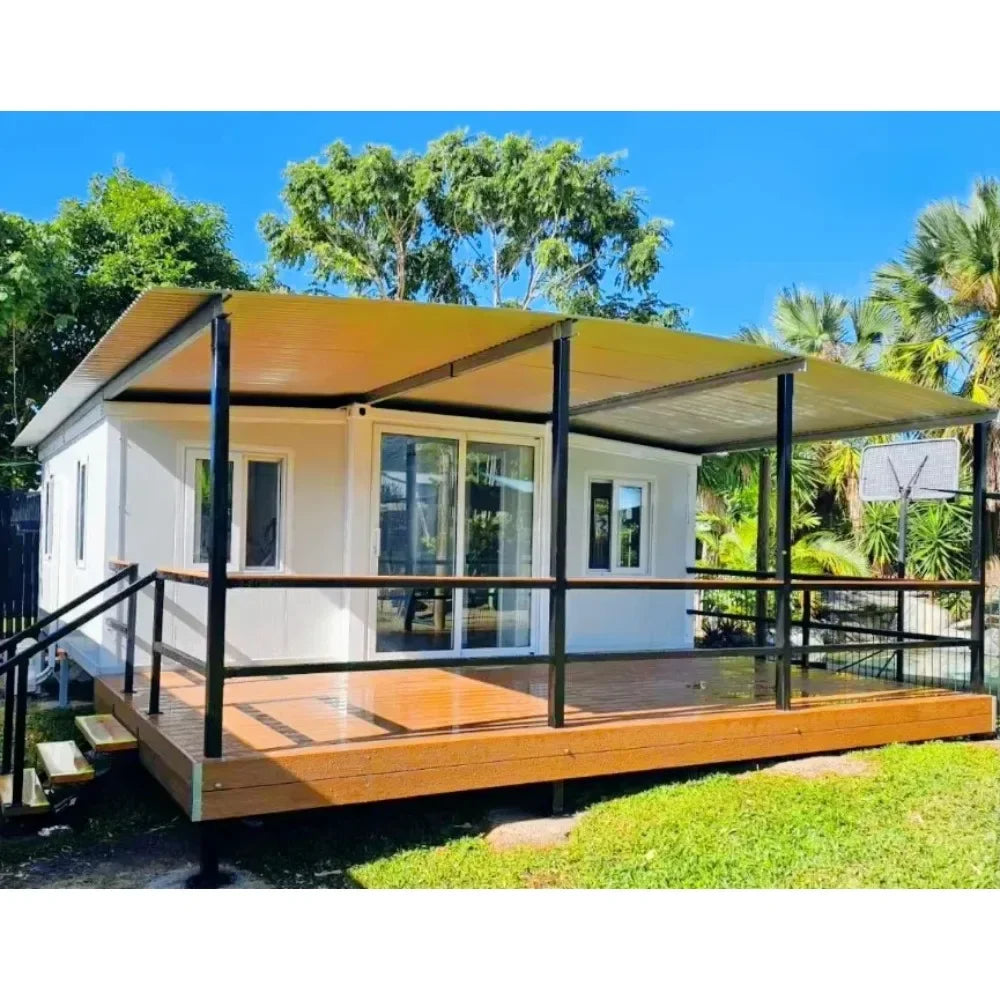 20FT Prefabricated House Expandable Container Home Luxury Modular Tiny House Mobile Folding Prefab Cabin For Living Office