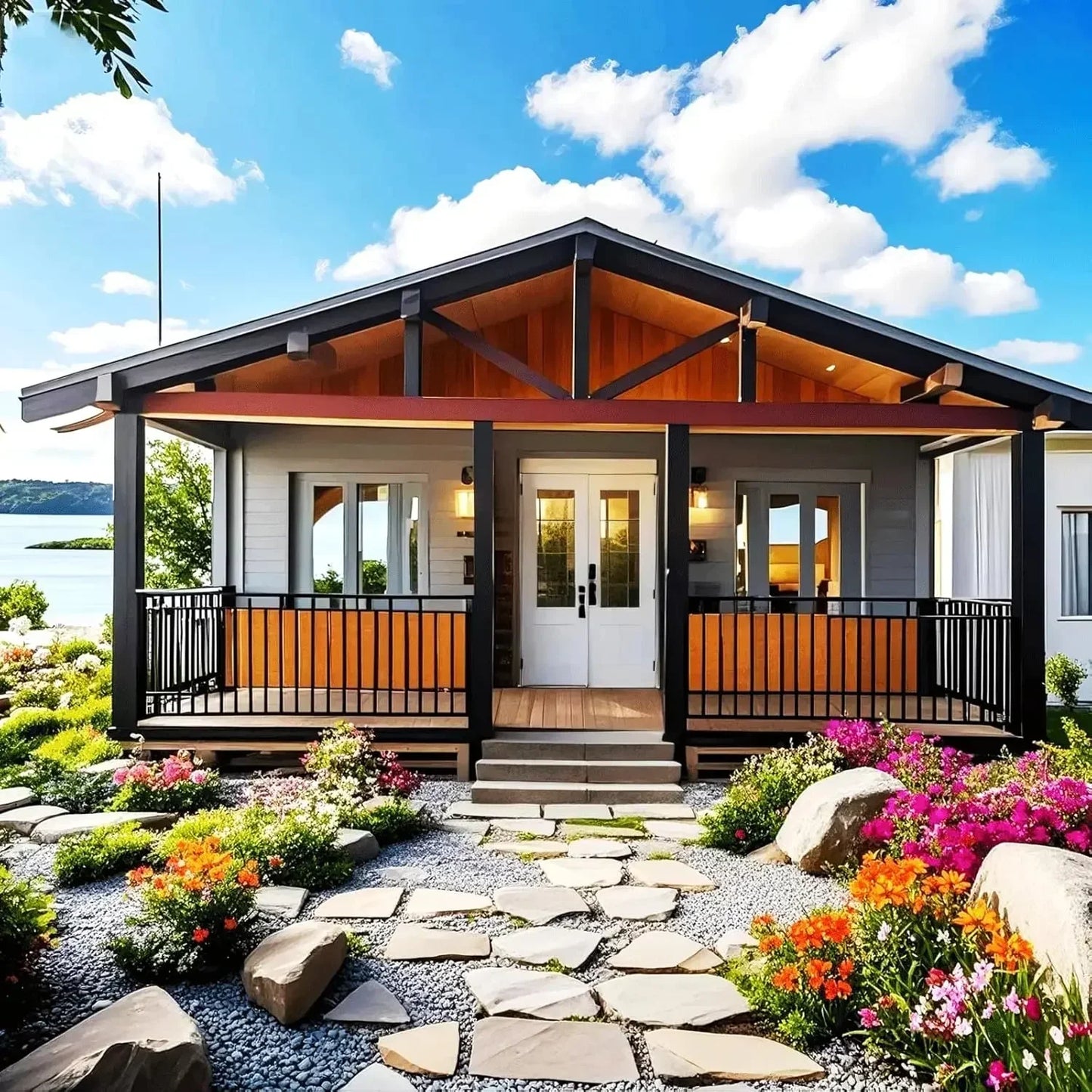 Luxury Expandable Tiny Home Prefab Container House 2 Bedroom