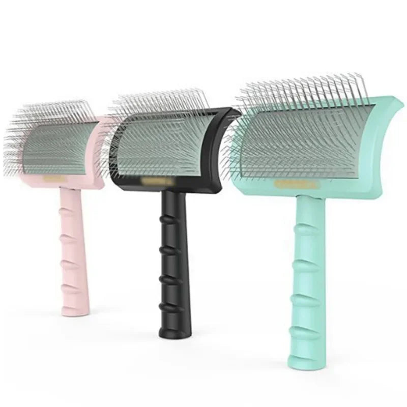 Pet Grooming Comb Shedding Hair Removal Brush Slicker Massage Tool for Large Dogs and Cats