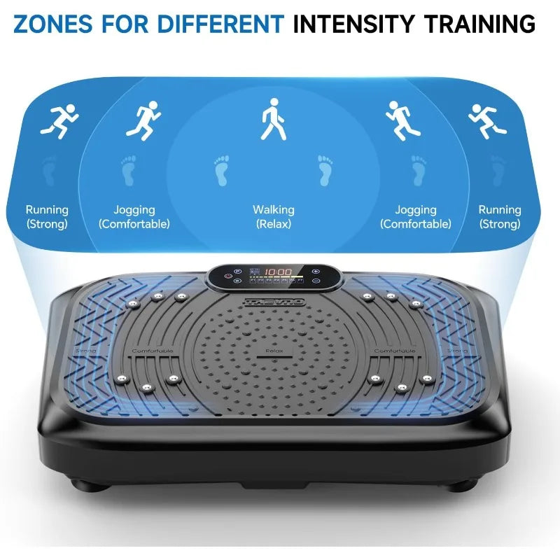 Vibration Plate Exercise Machine Adjustable Speeds Body Shaking Lymphatic Drainage Fitness Weight Loss