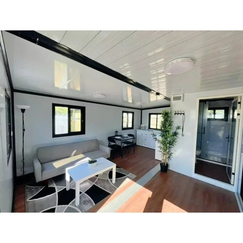 20FT Prefabricated House Expandable Container Home Luxury Modular Tiny House Mobile Folding Prefab Cabin For Living Office