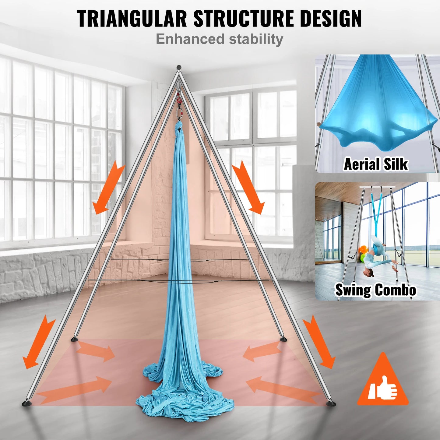 SucceBuy Aerial Yoga Frame and Hammock Stand Rig Pro