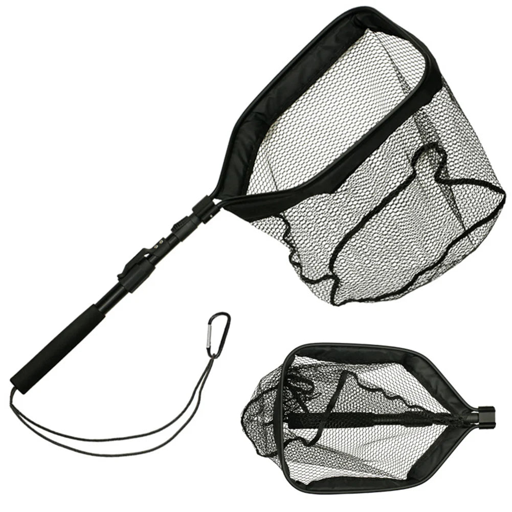 Floating Folding Trout Fishing Landing Net With EVA Handle