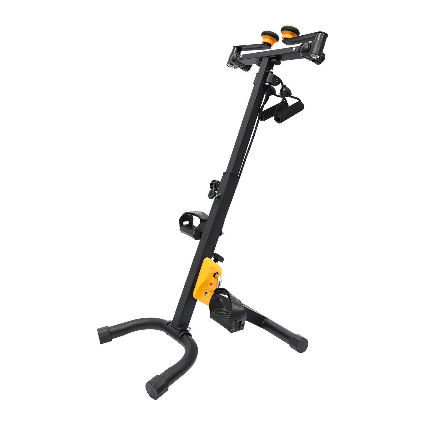 Folding Pedal Exercise Bike Height Adjustable Fitness Equipment for Seniors Home Cycling Gym with All Accessories
