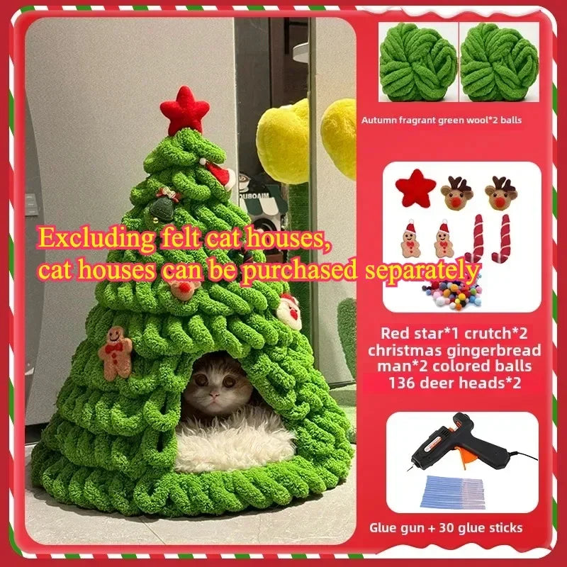Guangdong DIY Christmas Cat Nest Kit For Handmade Cathouse