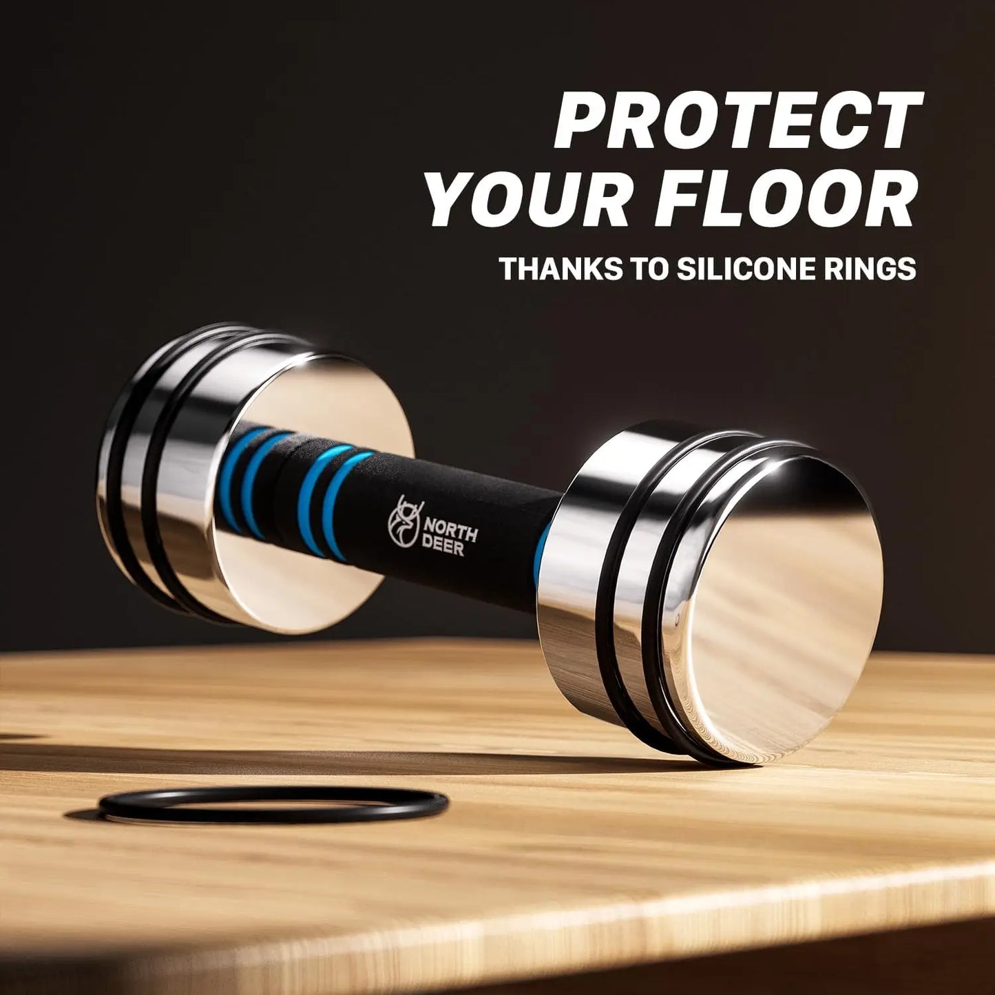 Steel Dumbbells Ultracompact Adjustable Chrome Dumbbell With Foam Handles 5lb 10lb 15lb 20lb 30lb 50lb Home Gym Workout