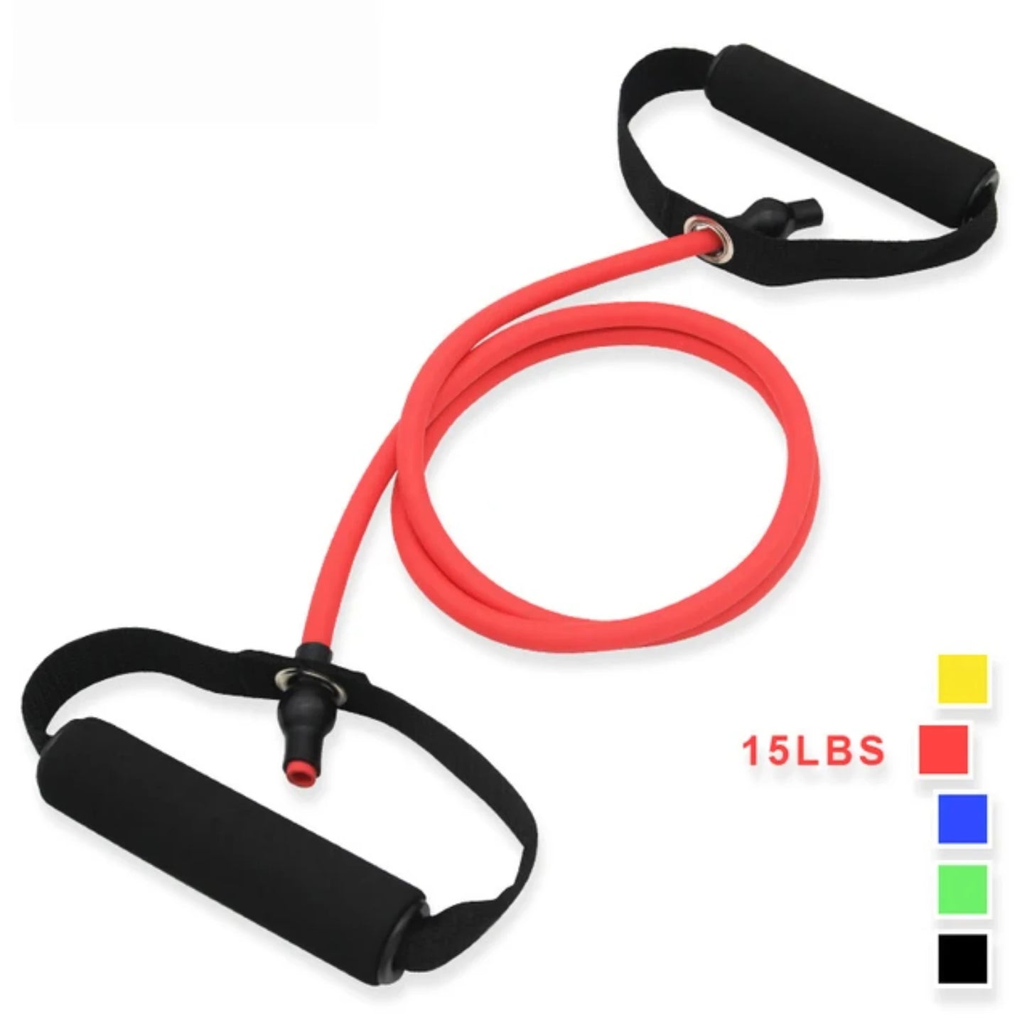 5 Levels Resistance Bands with Handles Yoga Pull Rope Elastic Fitness Exercise Tube Band   Workouts Strength Training