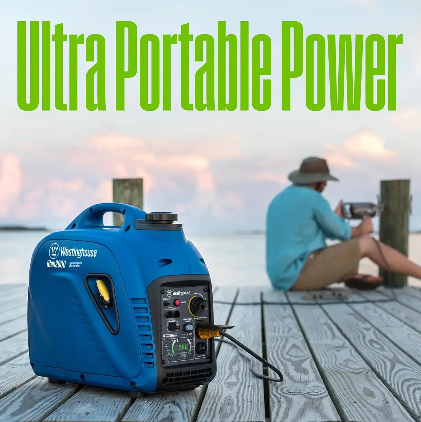 Outdoor Power Equipment 2800 Peak Watt Super Quiet Lightweight Portable Inverter Generator Gas Powered Parallel Capable Long Run Time