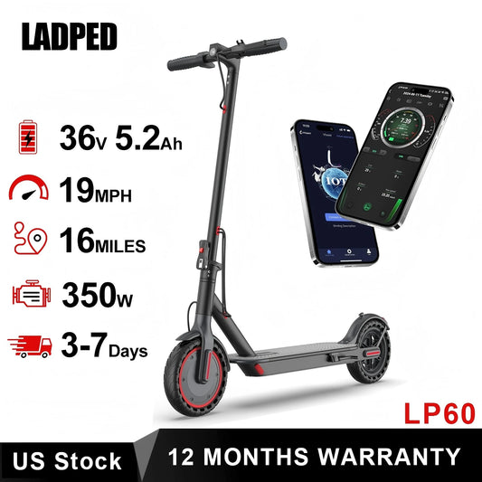 Ladped LP60 Electric Scooter 350W Folding 19MPH