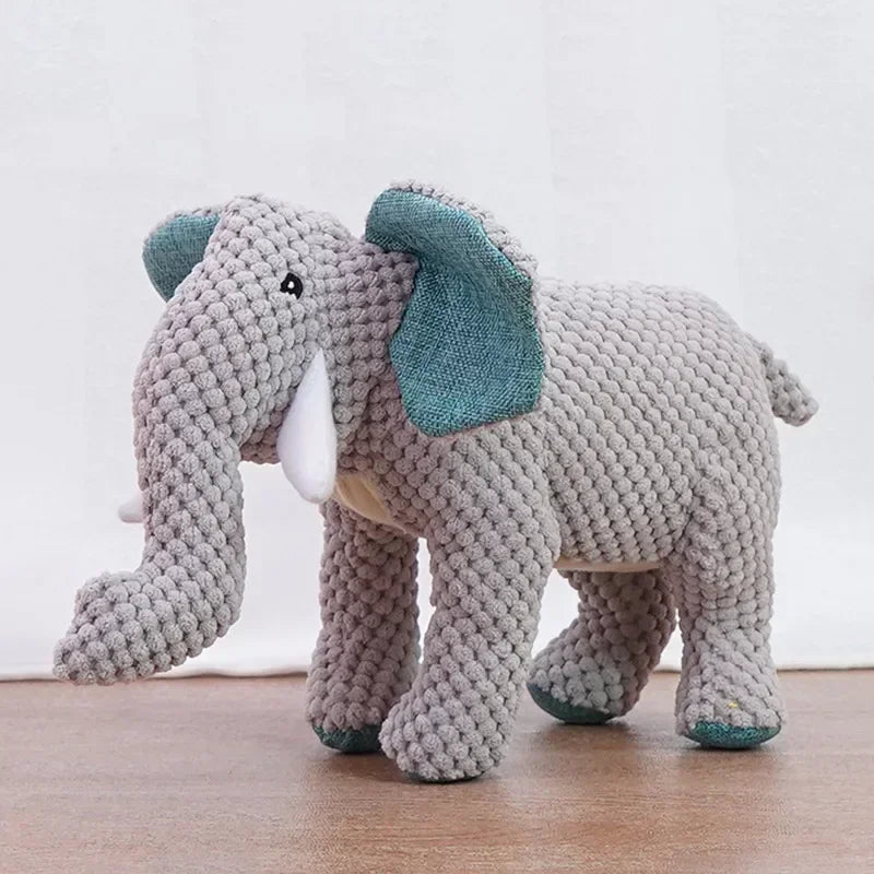 Squeaky Pet Toys for Medium Large Dogs Plush Puppy Chew Toys Animal Shape Accessories Lion Dinosaur