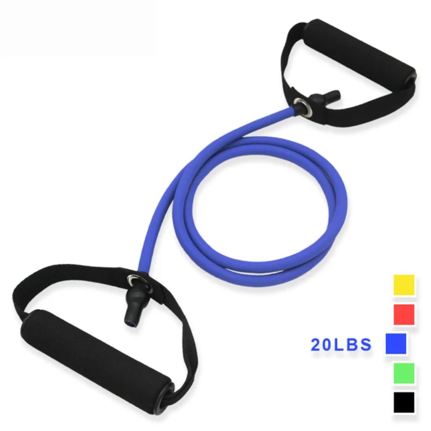 5 Levels Resistance Bands with Handles Yoga Pull Rope Elastic Fitness Exercise Tube Band   Workouts Strength Training