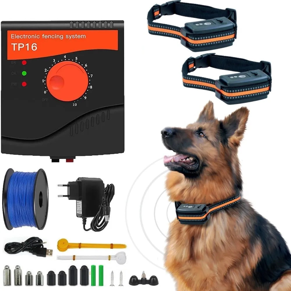 In-Ground Electric Dog Fence With Rechargeable Collar