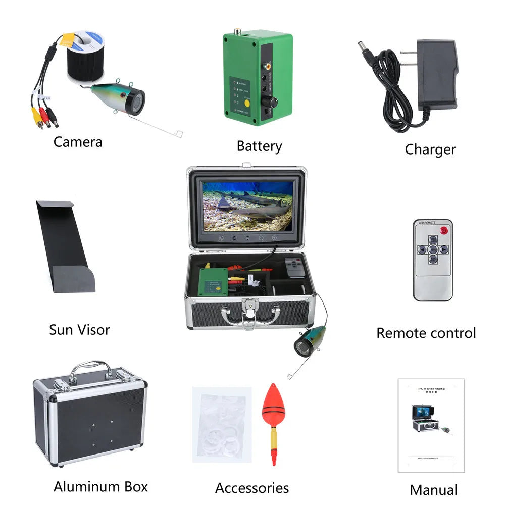 MAOTEWANG 1080P HD Underwater Fishing Camera With LEDs And IR Lights