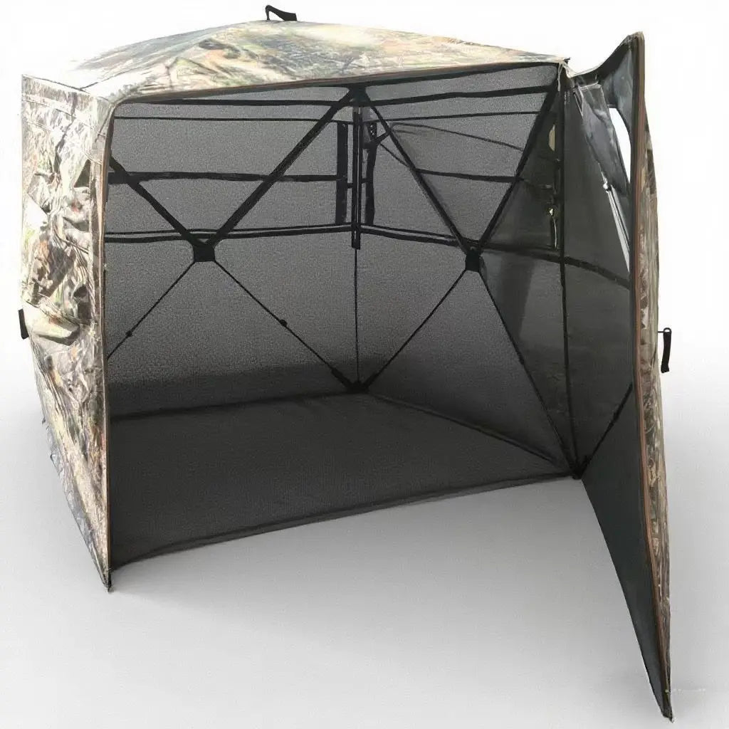 Outdoor Camping 2-3 Person Automatic Hunting Camouflage Tent Portable Watching Bird Spectator Unobstructed Viewing Game Private