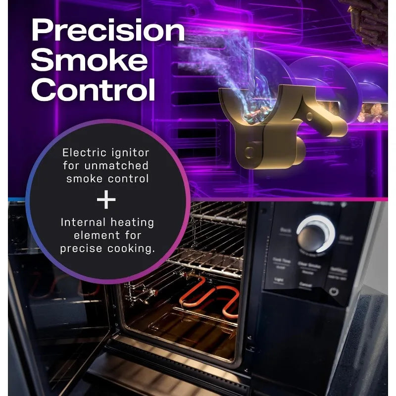 Smart Indoor Pellet Smoker With Active Smoke Filtration And WiFi