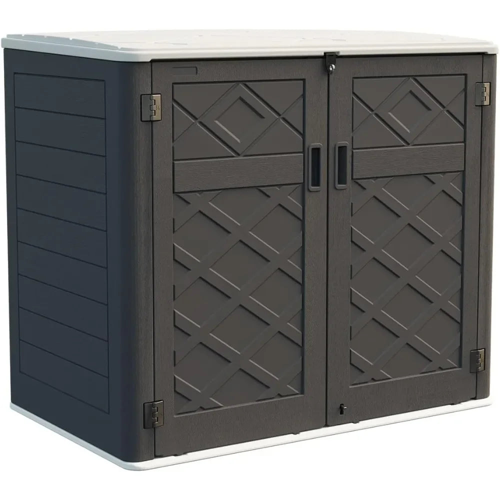 Large Outdoor Storage Shed Weather Resistant Resin 48 Cu Ft