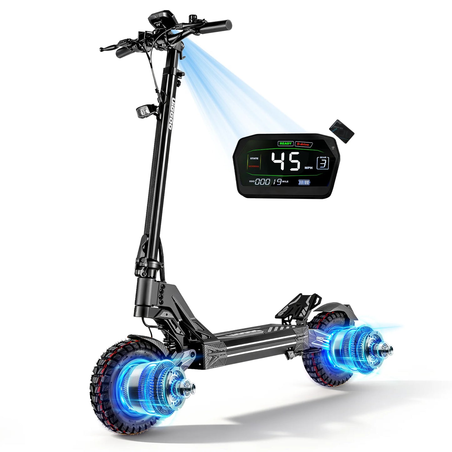 EOEOTWO Dual 4000W Electric Scooter For Adults 45MPH Performance