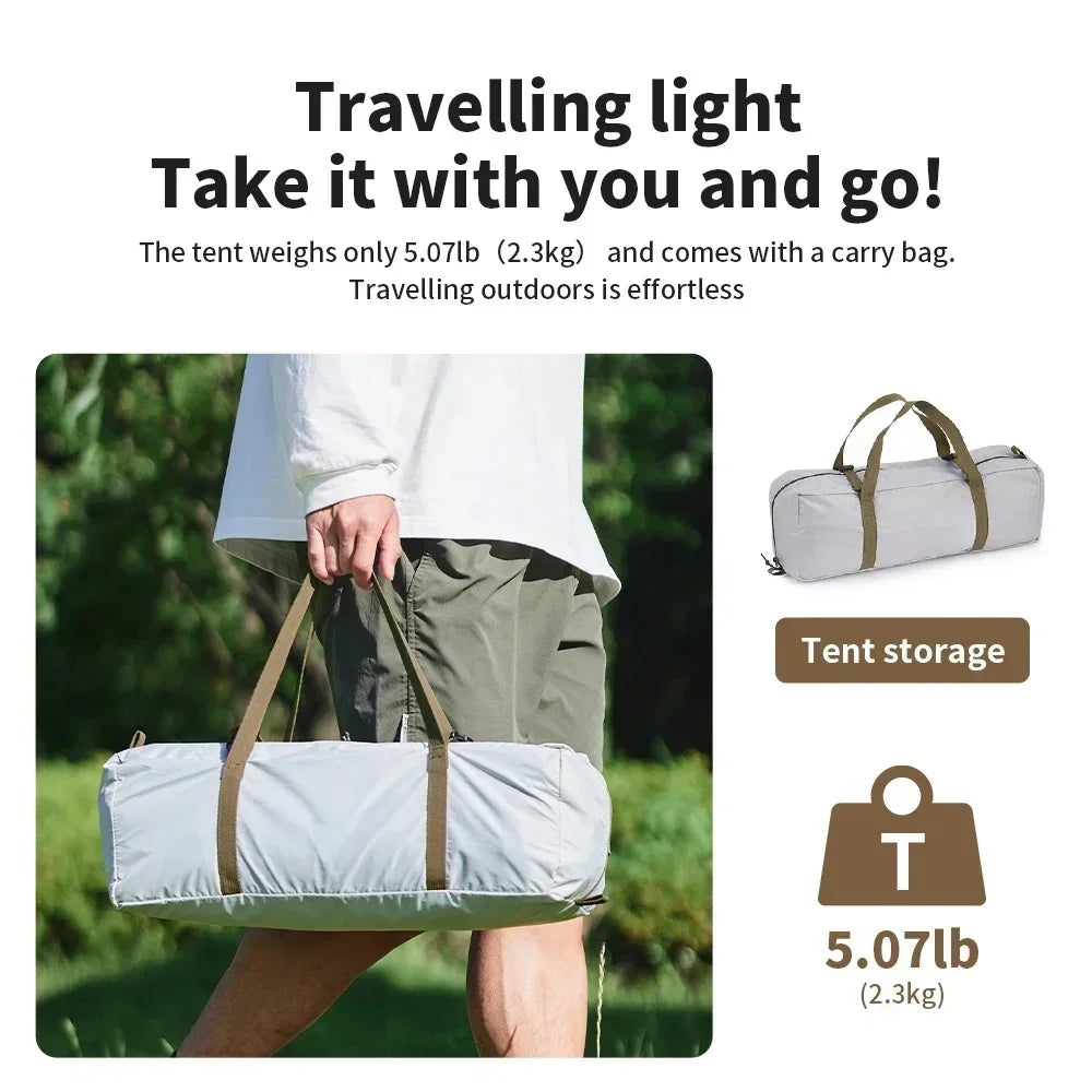 Waterproof Camping Tent For 2 3 Person One Touch Ultralight