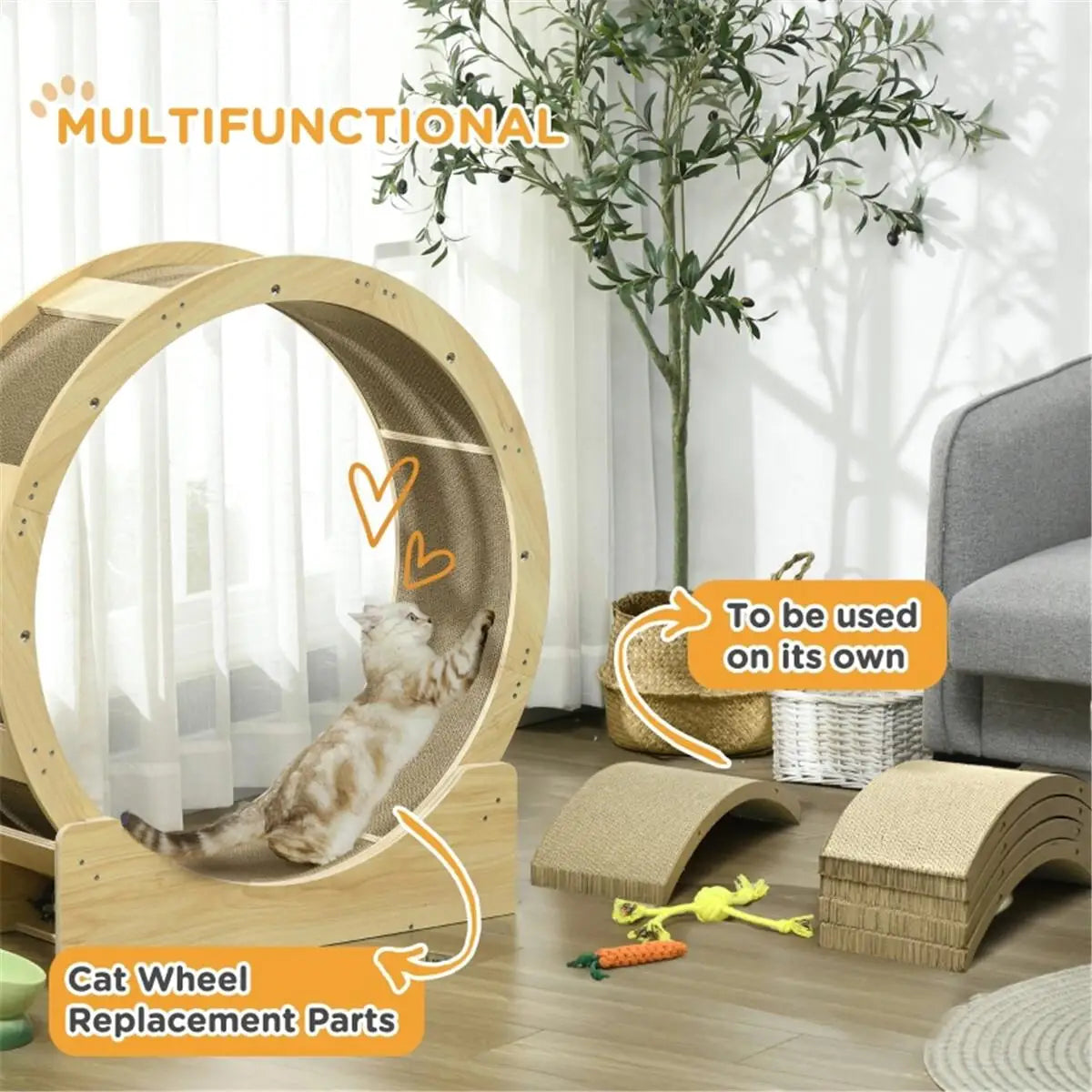 Eco Friendly Cat Scratching Board Durable Wood Pad Pro