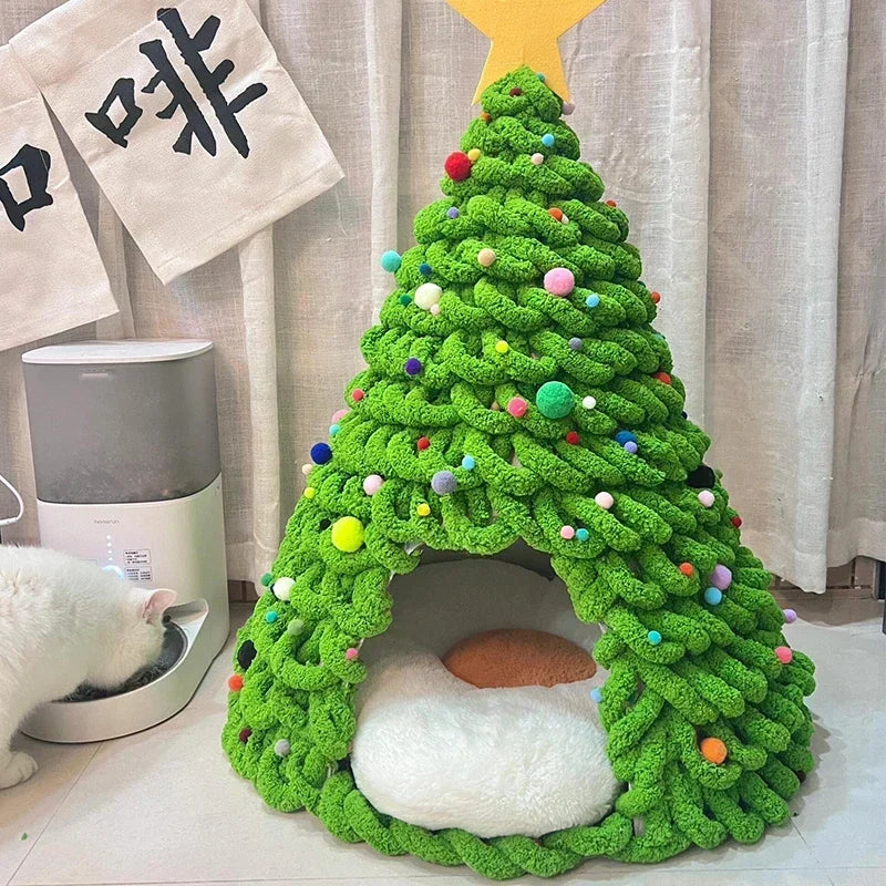 Guangdong DIY Christmas Cat Nest Kit For Handmade Cathouse