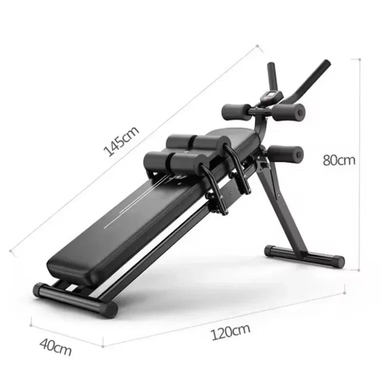 Foldable AB Fitness Machine Multifunctional Fitness Equipment Adjustable Sit Ups Bench Home