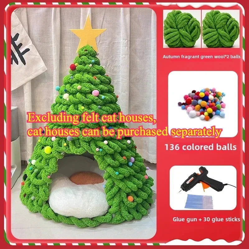 Guangdong DIY Christmas Cat Nest Kit For Handmade Cathouse