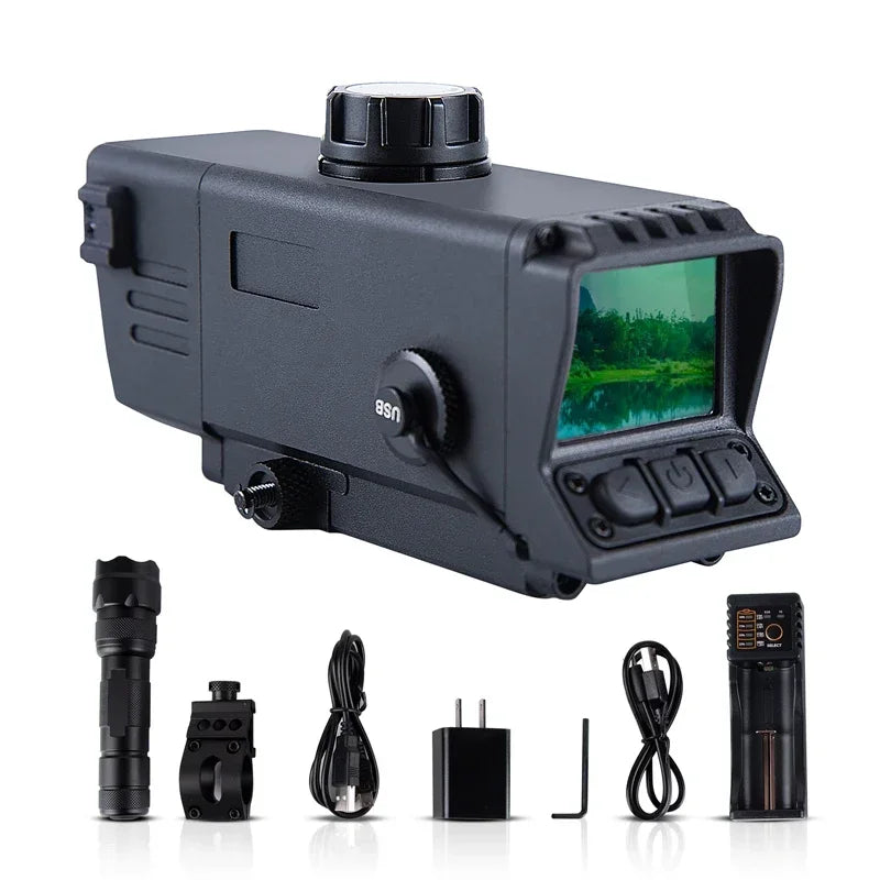 Digital Night Vision Scope for Hunting, Audio & Video Recording Camera Function, 850nm Night Vision Monocular, 4 Imaging Modes