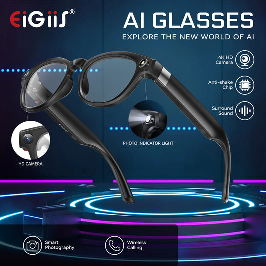 EIGIIS Pixel AI Smart Glasses With AI Camera