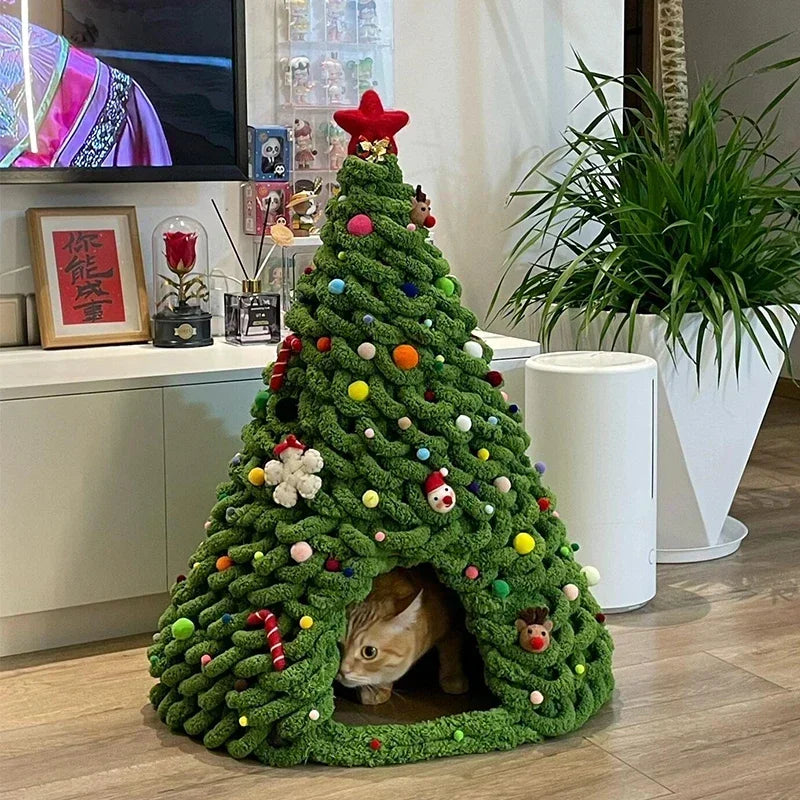 Guangdong DIY Christmas Cat Nest Kit For Handmade Cathouse