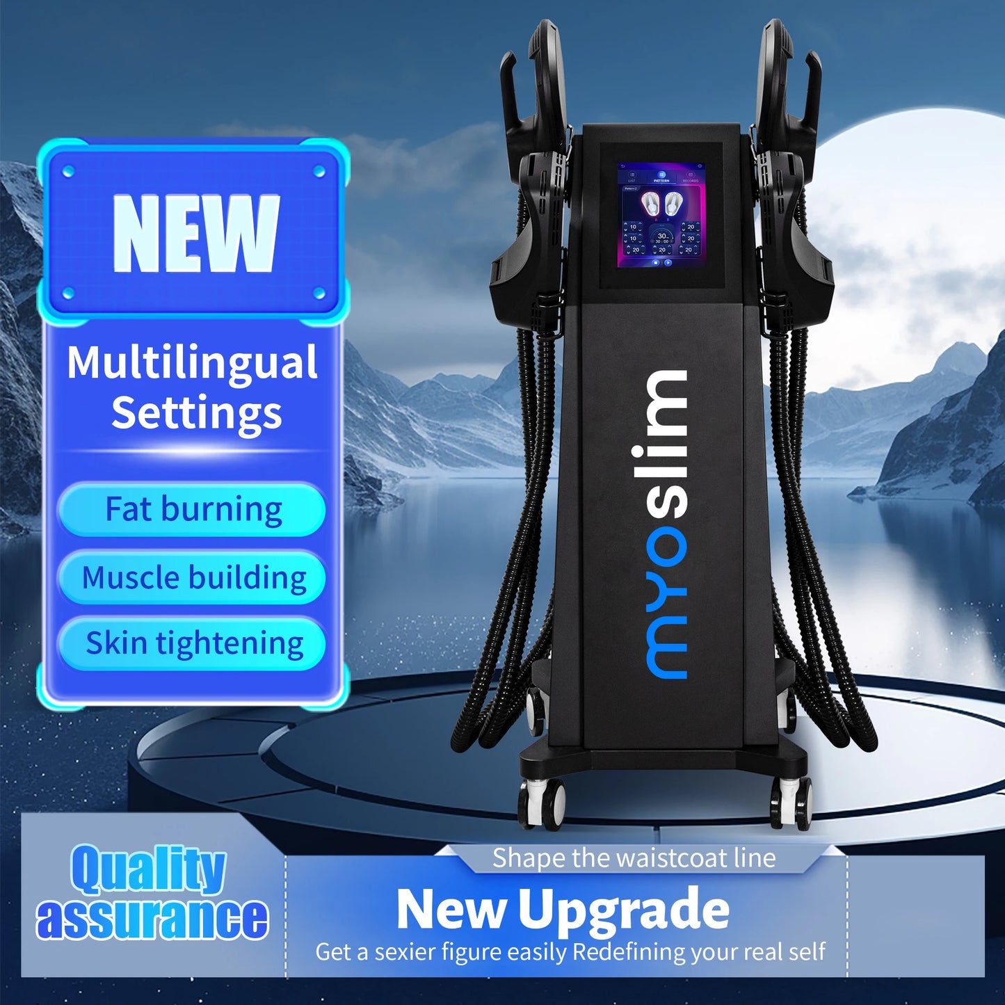 2025 NEW 15 Tesl 6500W  Body Sculpt Weight Lose EMS Muscle Stimulate body Slimming Sculpting Fat Reduction Machine